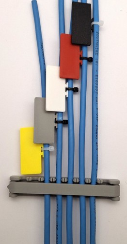 10x ethernet cable tags - ethernet, id