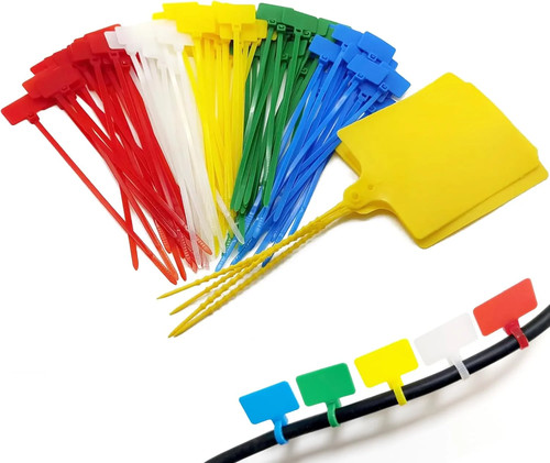 Cable marker tie tags - tie, 104pcs